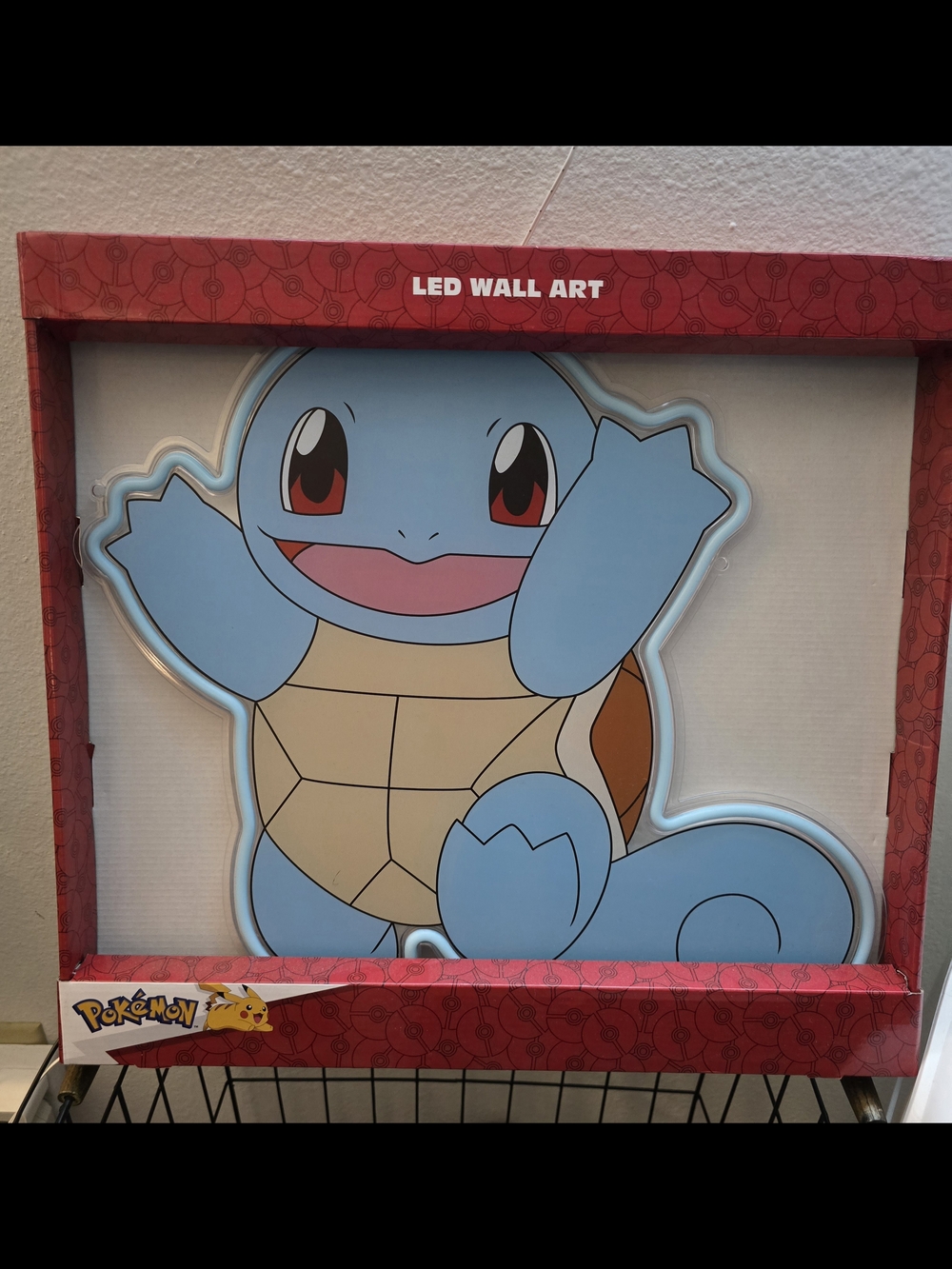 Squirtle Blue LED Wall Art - Nintendo Pokémon Licensed Design